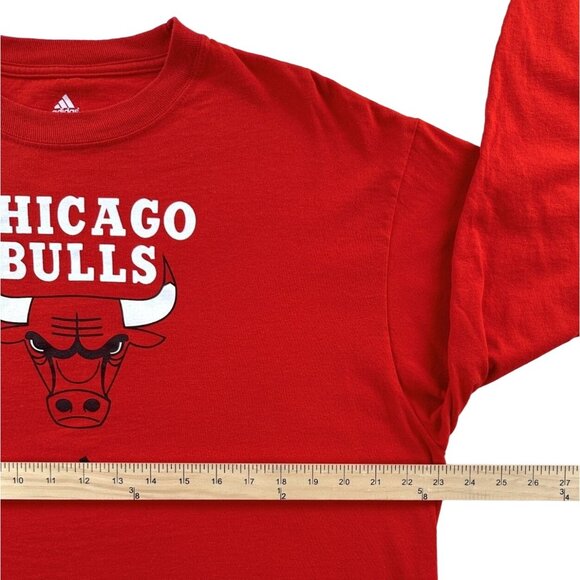 Adidas Chicago Bulls Long-Sleeve T-Shirt Large - Picture 5 of 8